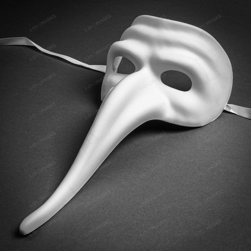 White plague doctor halloween - white,