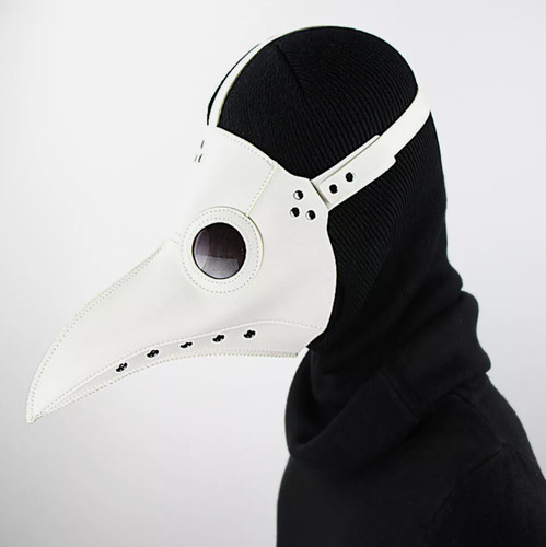 White plague doctor mask - plague,