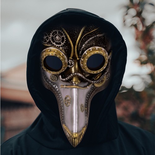 Long nose plague doctor mask - plague,