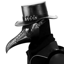 Black Leather Plague Doctor