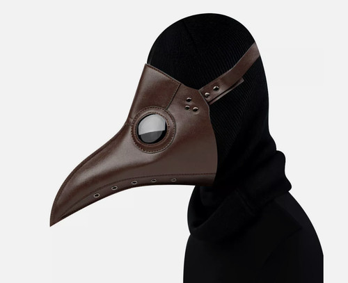 Leather brown plague doctor - plague,